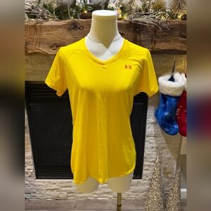 Under Armour Women's Bright Yellow Short Sleeve Tee